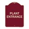 Signmission Traffic Entrance Plant Entrance Heavy-Gauge Aluminum Architectural Sign, 24" x 18", BU-1824-22792 A-DES-BU-1824-22792 - alternate 1